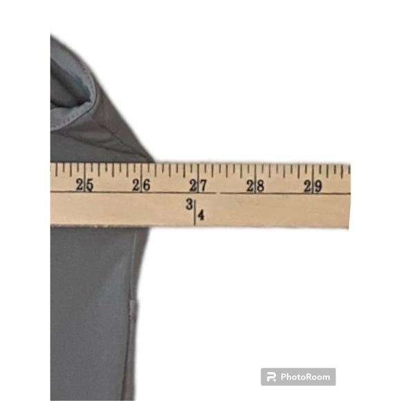 Lane Bryant Womens Size 26/28 Gray Sleeveless Top Ruffle Pleating - Picture 4 of 5